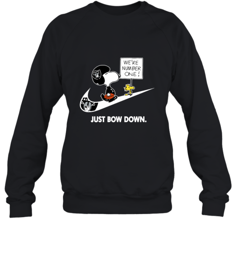 Oakland Raiders Are Number One – Just Bow Down Snoopy Sweatshirt