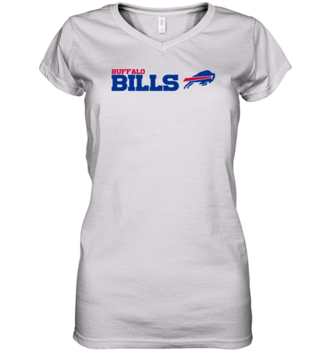 Buffalo Bills Bull Women's V-Neck T-Shirt