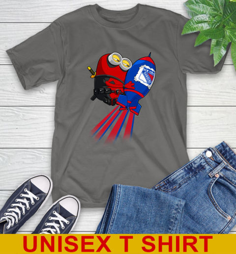NHL Hockey New York Rangers Deadpool Minion Marvel Shirt T-Shirt 10