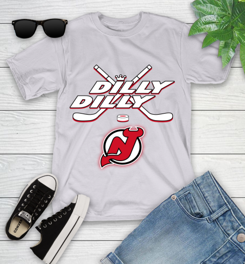 NHL New Jersey Devils Dilly Dilly Hockey Sports Youth T-Shirt 4