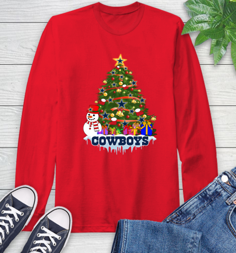 Dallas Cowboys Merry Christmas NFL Football Sports Long Sleeve T-Shirt 10