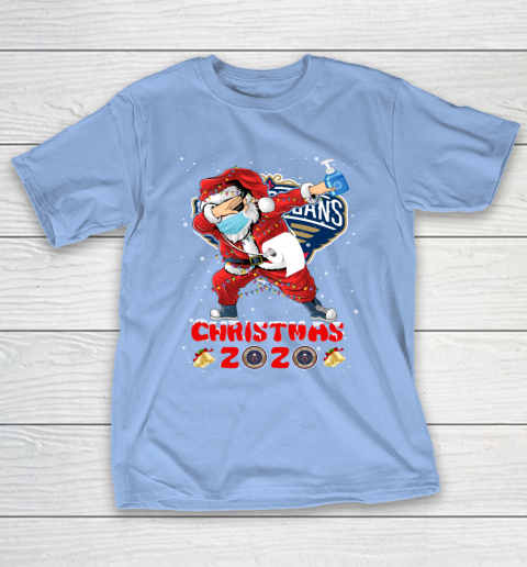 New Orleans Pelicans Funny Santa Claus Dabbing Christmas 2020 NBA T-Shirt 10