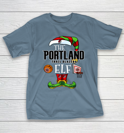 Portland Trail Blazers Christmas ELF Funny NBA T-Shirt 16
