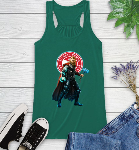 NBA Thor Avengers Endgame Basketball Atlanta Hawks Racerback Tank 7