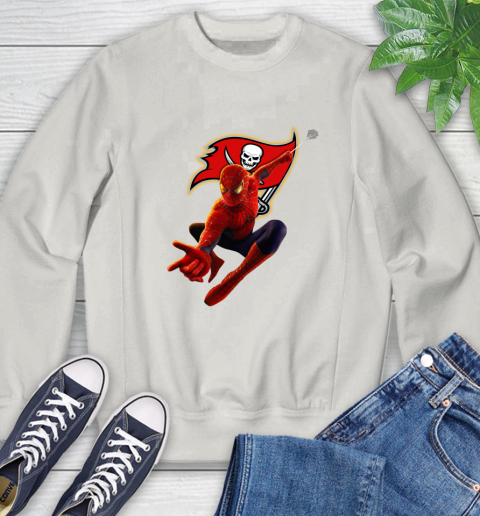 NFL Spider Man Avengers Endgame Football Tampa Bay Buccaneers Sweatshirt 12