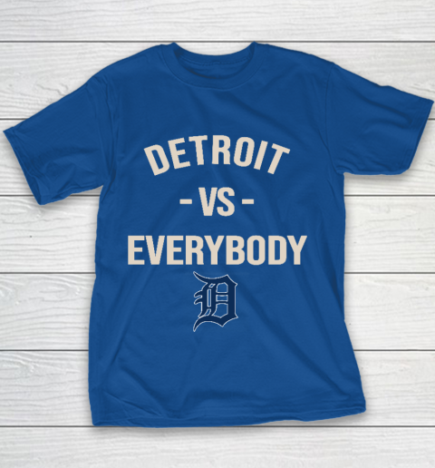 Detroit Tigers Vs Everybody Youth T-Shirt 6