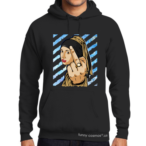 Air Jordan 1 Black Metallic Gold Matching Sneaker Tshirt The girl With The Pearl Earing Middle Finger Black and Yellow Jordan Tshirt