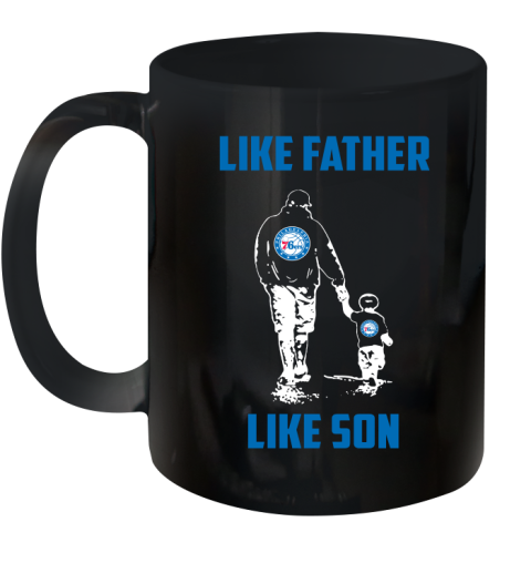 Philadelphia 76ers NBA Basketball Like Father Like Son Sports Ceramic Mug 11oz