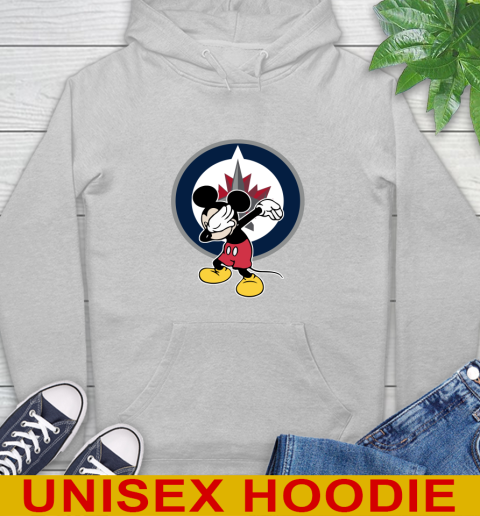 Winnipeg Jets NHL Hockey Dabbing Mickey Disney Sports Hoodie 6