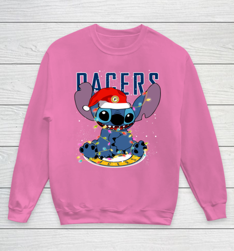Indiana Pacers NBA noel stitch Basketball Christmas Youth Sweatshirt 3