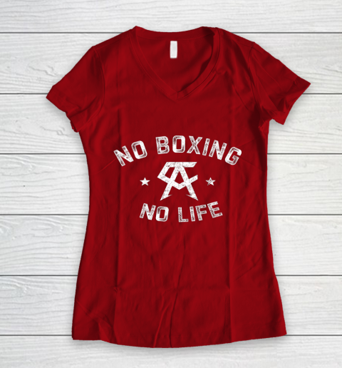 Canelos Funny Saul Alvarez boxer No Boxing No Life Women's V-Neck T-Shirt 8