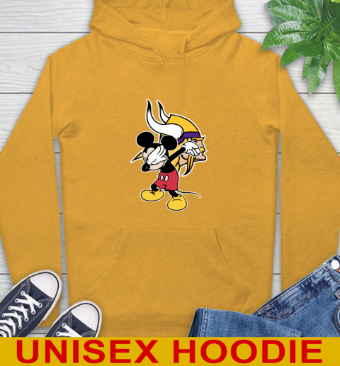 Minnesota Vikings NFL Football Dabbing Mickey Disney Sports Hoodie 3