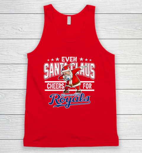 Kansas City Royals Even Santa Claus Cheers For Christmas MLB Tank Top 5