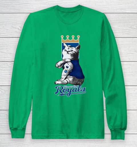 MLB Baseball My Cat Loves Kansas City Royals Long Sleeve T-Shirt 4