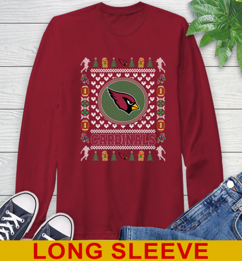 Arizona Cardinals Merry Christmas NFL Football Loyal Fan Long Sleeve T-Shirt 9
