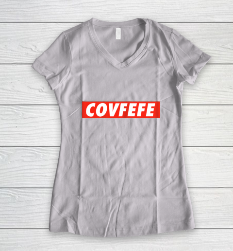 The COVFEFE Trump Women's V-Neck T-Shirt