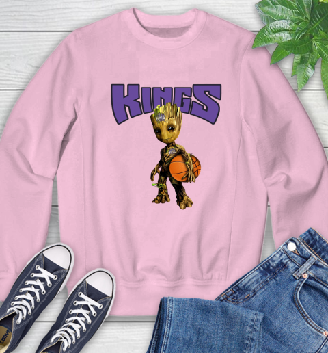 Sacramento Kings NBA Basketball Groot Marvel Guardians Of The Galaxy Sweatshirt 9