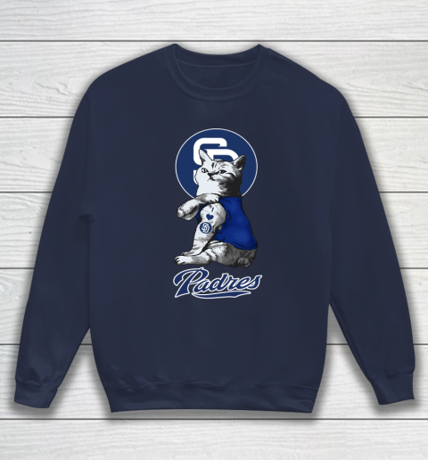 MLB Baseball My Cat Loves San Diego Padres Sweatshirt 2