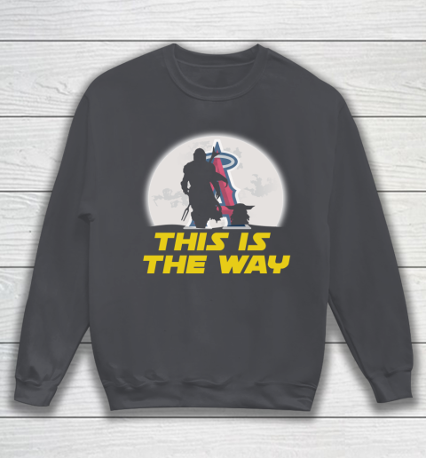 Los Angeles Angels MLB Baseball Star Wars Yoda And Mandalorian This Is The Way Sweatshirt 4