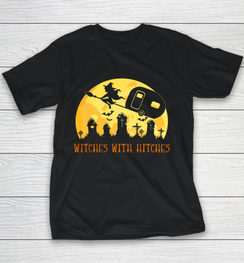 Witches with Hitches Funny Halloween Camping Camper Gift Youth T-Shirt