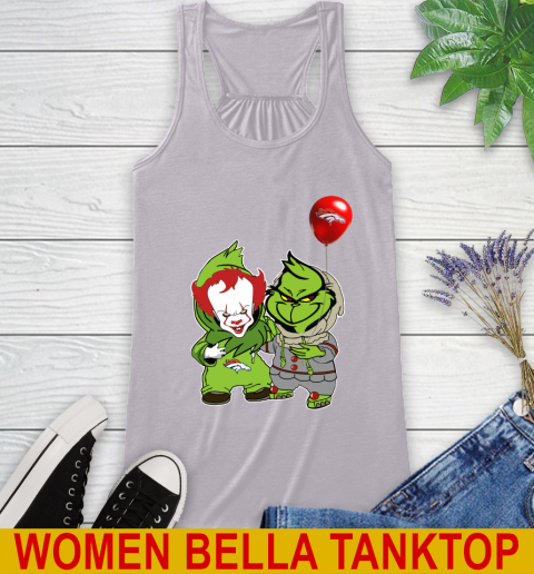 Denver Broncos Baby Pennywise Grinch Christmas NFL Football Racerback Tank 5