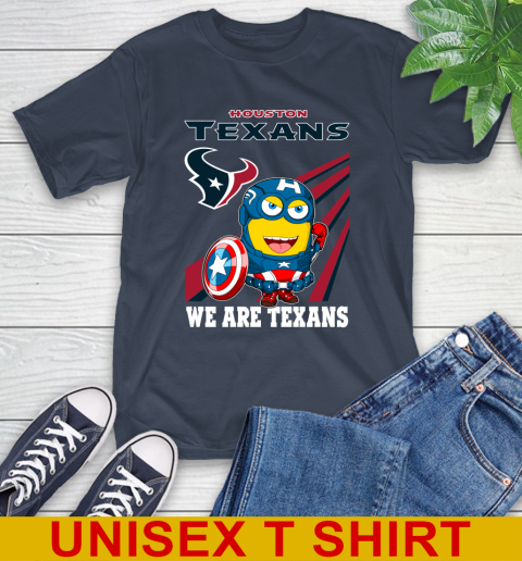 NFL Football Houston Texans Captain America Marvel Avengers Minion Shirt T-Shirt 3