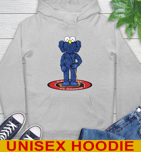 NHL Hockey Calgary Flames Kaws Bff Blue Figure Shirt Hoodie 6