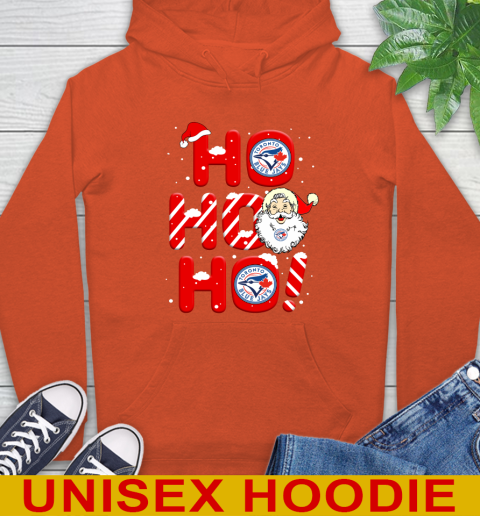 Toronto Blue Jays MLB Baseball Ho Ho Ho Santa Claus Merry Christmas Shirt Hoodie 4