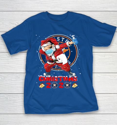 Houston Astros Funny Santa Claus Dabbing Christmas 2020 MLB Youth T-Shirt 6