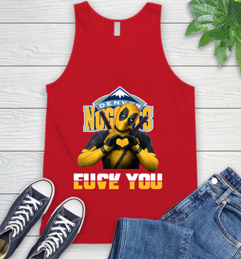 NBA Denver Nuggets Deadpool Love You Fuck You Basketball Sports Tank Top 5