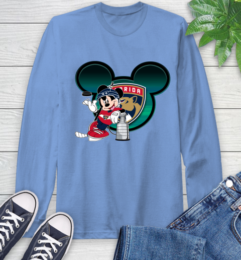 NHL Florida Panthers Stanley Cup Mickey Mouse Disney Hockey T Shirt Long Sleeve T-Shirt 11