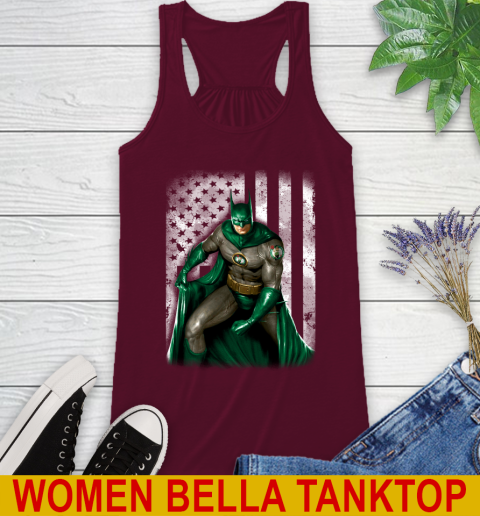 Boston Celtics NBA Basketball Batman DC American Flag Shirt Racerback Tank 2