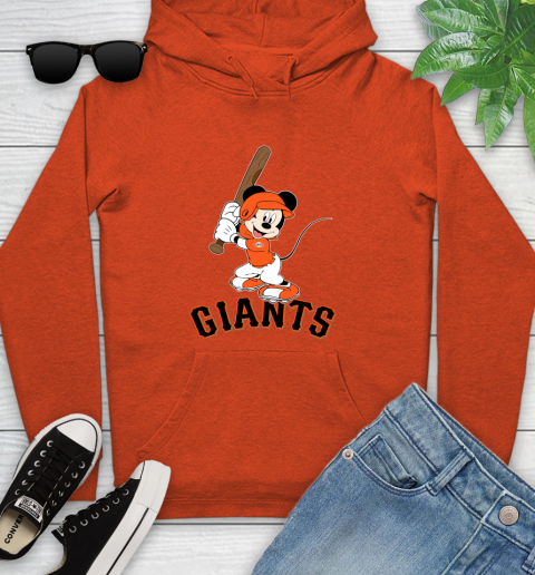 MLB Baseball San Francisco Giants Cheerful Mickey Mouse Shirt Youth Hoodie 5