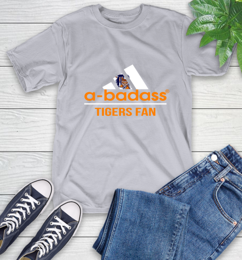 MLB A Badass Detroit Tigers Fan Adidas Baseball Sports T-Shirt 6