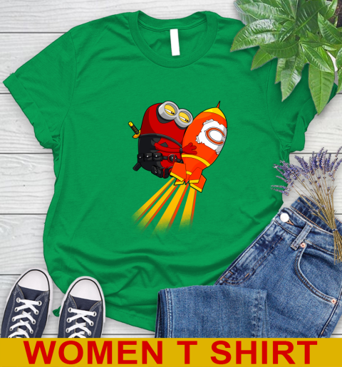 NFL Football Chicago Bears Deadpool Minion Marvel Shirt Women's T-Shirt 8 NFL Football Chicago Bears Deadpool Minion Marvel Shirt Women's T-Shirt - Image 8