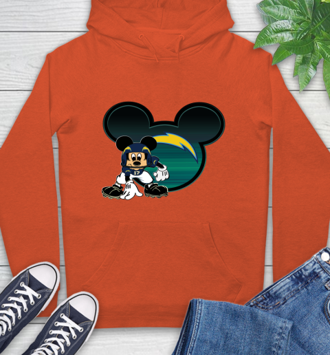 NFL Los Angeles Chargers Mickey Mouse Disney Football T Shirt Hoodie 5