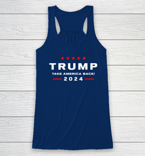 Donald Trump 2024 Take America Back Election  The Return Racerback Tank 4