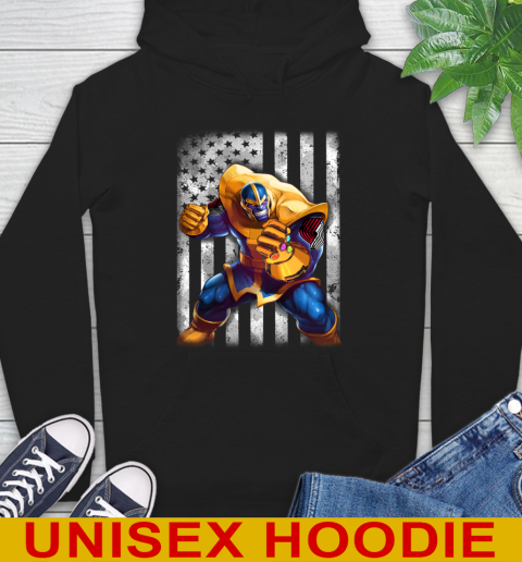 NBA Basketball Portland Trail Blazers Thanos Marvel American Flag Shirt Hoodie