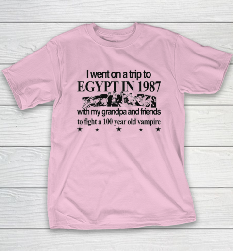 Jojo's Bizarre Adventure I Went To Egypt To Fight A Vampire Youth T-Shirt 6