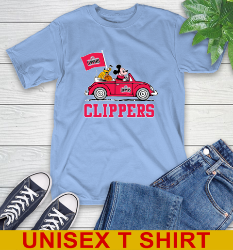 NBA Basketball LA Clippers Pluto Mickey Driving Disney Shirt T-Shirt 11