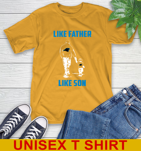 Carolina Panthers NFL Football Like Father Like Son Sports T-Shirt 2