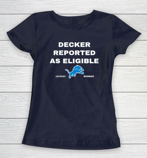 Decker Reported As Eligible Women's T-Shirt 2