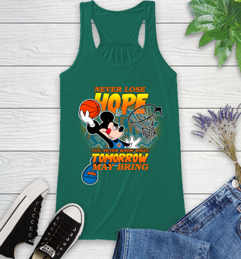New York Knicks NBA Basketball Mickey Disney Never Lose Hope Racerback Tank 6