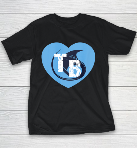 Stingray Love Tampa Bay Vintage TB Cool Tampa Bay Heart Youth T-Shirt