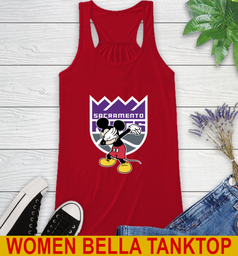 Sacramento Kings NBA Basketball Dabbing Mickey Disney Sports Racerback Tank 6