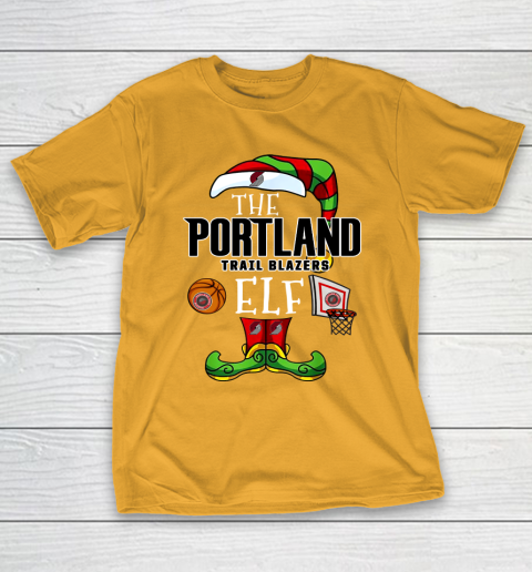 Portland Trail Blazers Christmas ELF Funny NBA T-Shirt 2