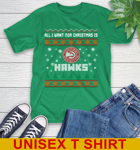 NBA All I Want For Christmas Is Atlanta Hawks Basketball Sports 7