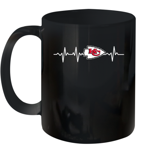 Kansas City Chiefs NFL Football Heart Beat Shirt Ceramic Mug 11oz