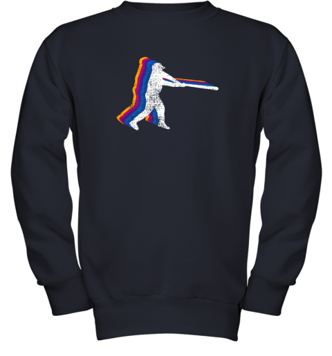 sdi4 baseball shirt player gift vintage youth sweatshirt 47 front navy