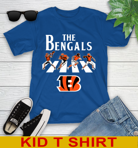 NFL Football Cincinnati Bengals The Beatles Rock Band Shirt Youth T-Shirt 10